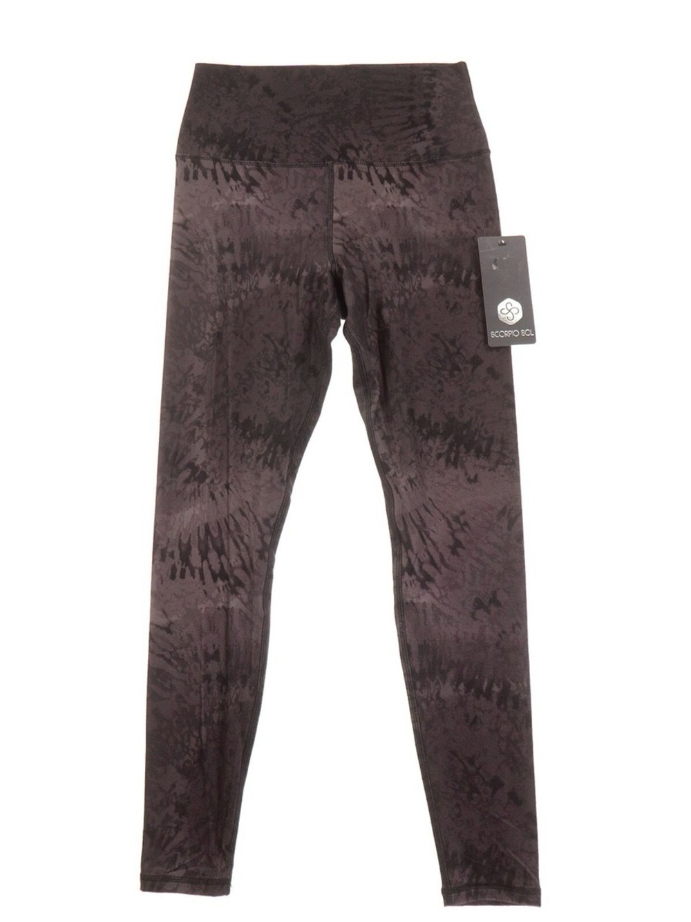 Scorpio Sol Black Brown Tie-Dye High-Waist Leggings